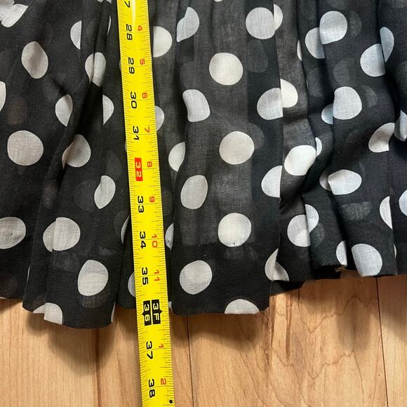 VINTAGE 60s Jody T Of California Skater Dress Size 4 Retro Polka Dot W/ Belt - Picture 6 of 8